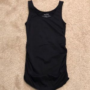 Black maternity tank top